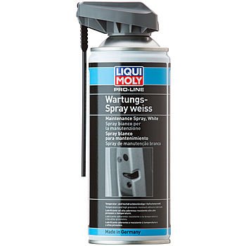 LIQUI MOLY Грязеотталкивающая белая смазка Pro-Line Wartungs-Spray weiss (400мл)