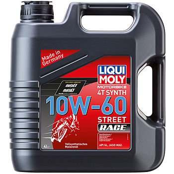 Масло моторное LIQUI MOLY Motorbike 4T Synth Street Race 10W-60 (4л)