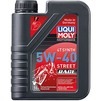 Масло моторное LIQUI MOLY Motorbike 4T Synth Street Race 5W-40 (1л)