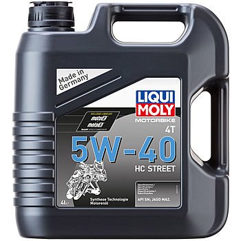 Масло моторное LIQUI MOLY Motorbike 4T 5W-40 HC Street (4л)