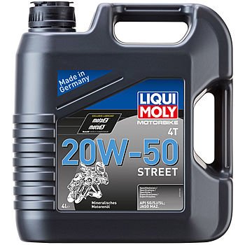 Масло моторное LIQUI MOLY Motorbike 4T Street 20W-50 (4л)