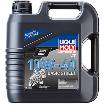 Масло моторное LIQUI MOLY Motorbike 4T 10W-40 Basic Street (4л)