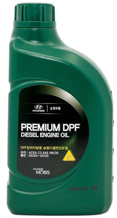 Моторное масло Hyundai Premium DPF Diesel 5W-30, 1л