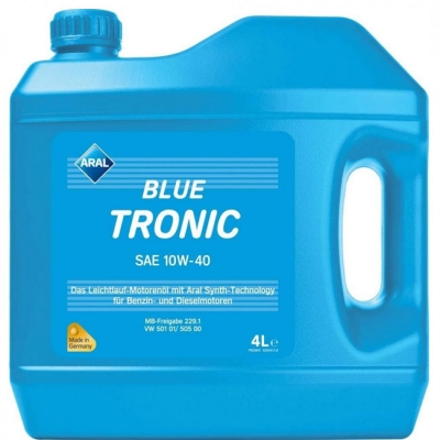 Моторное масло ARAL BlueTronic SAE 10W-40, 4л