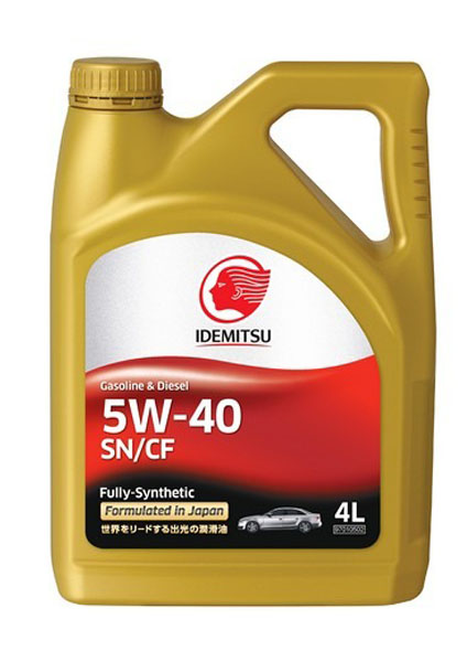 Моторное масло Idemitsu 5W-40 SN/CF, 4л