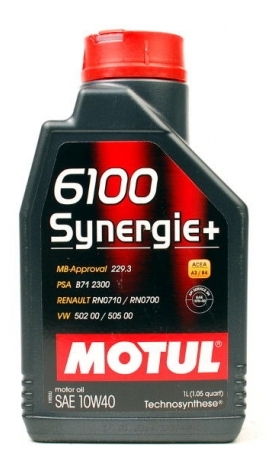 Моторное масло Motul 6100 Synergie+ 10W-40, 1л