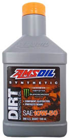 Масло мотоциклетное AMSOIL Synthetic Dirt Bike Oil SAE 10W-50 (0,946л)
