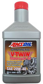 Масло мотоциклетное AMSOIL Synthetic V-Twin Motorcycle Oil SAE 20W-40 (0,946л)