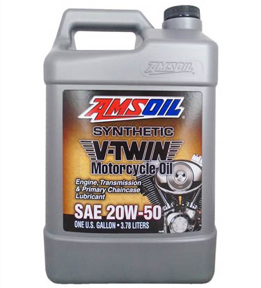 Масло мотоциклетное AMSOIL Synthetic V-Twin Motorcycle Oil SAE 20W-50, 3.78л