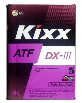 Трансмиссионное масло KIXX ATF DX-III, 4л