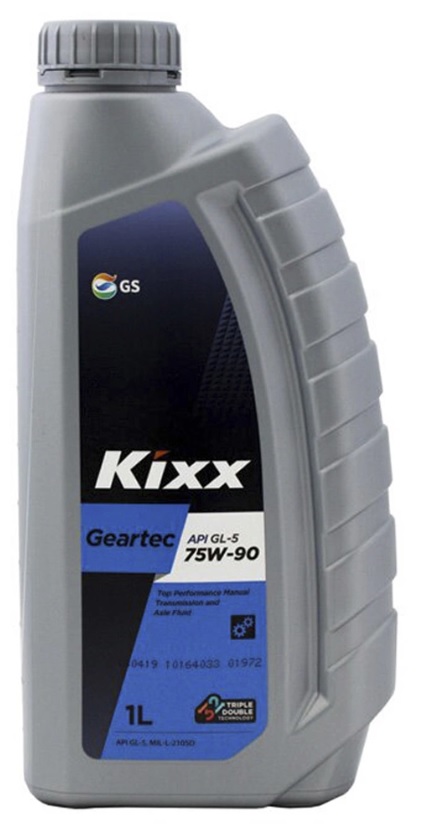 Трансмиссионное масло KIXX GEARTEC GL-5 75W-90, 1л