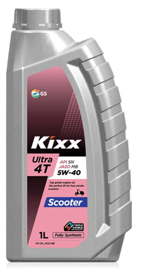 Трансмиссионное масло KIXX ULTRA 4T Scooter 5W-40 SN/MB, 1л