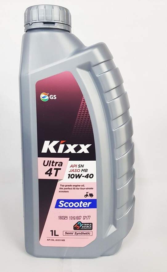 Трансмиссионное масло KIXX ULTRA 4T Scooter 10W-40 SN/MB, 1л