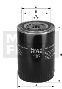 Фильтр масляный MANN W7050 PSA/FORD 06- 2.2/2.4D