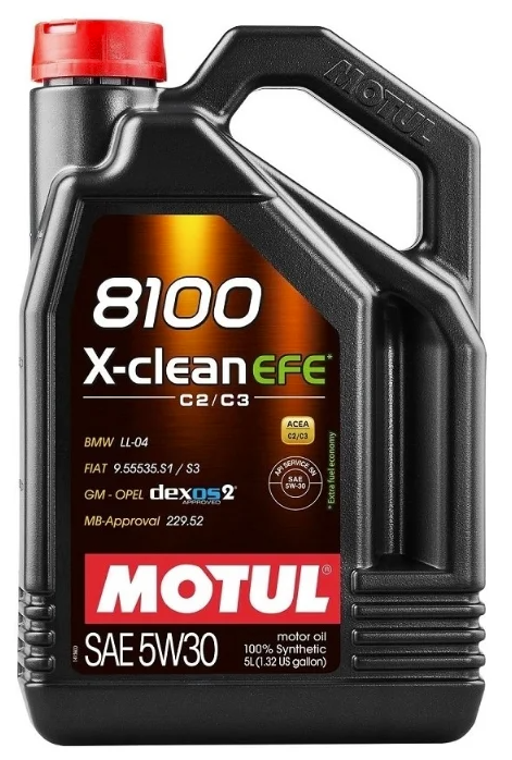 Моторное масло Motul 8100 X-CLEAN EFE 5W-30, 5л