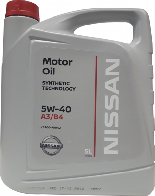Моторное масло Nissan 5W-40 FS A3/B4, 5л