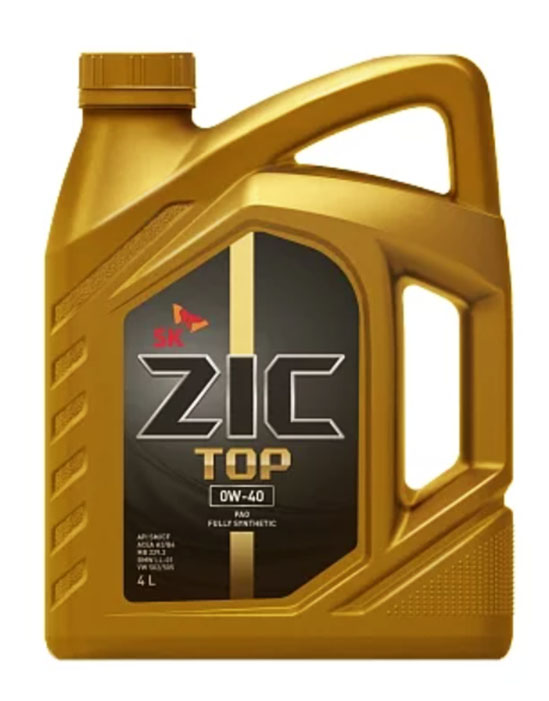 Моторное масло ZIC TOP 0W-40 (Германия), 4л