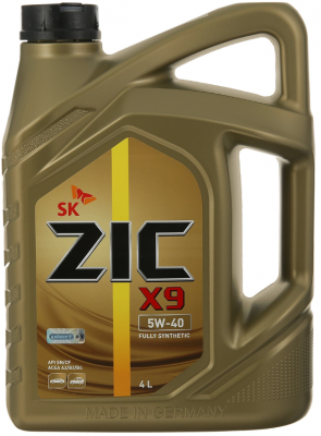 Моторное масло ZIC X9 5W-40, 4л