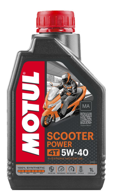 Масло моторное Motul SCOOTER POWER 4T MA 5W-40, 1л