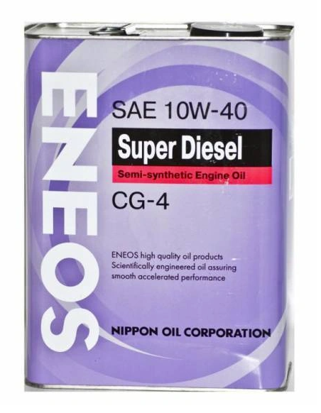 Моторное масло ENEOS SUPER DIESEL CG-4 10W-40, 4л