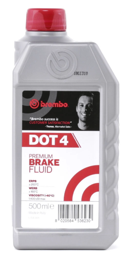 Тормозная жидкость BREMBO DOT 4, 0.5л
