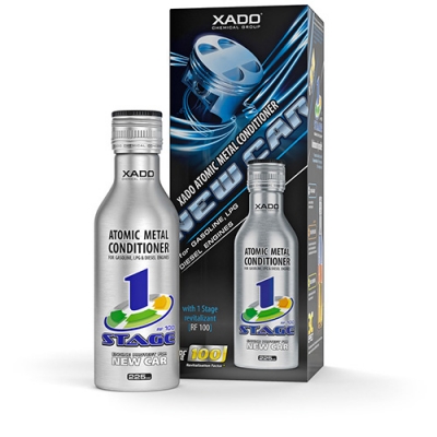 XADO Атомарный кондиционер металла New Car с ревитализантом 1Stage (бутылка) 225 мл