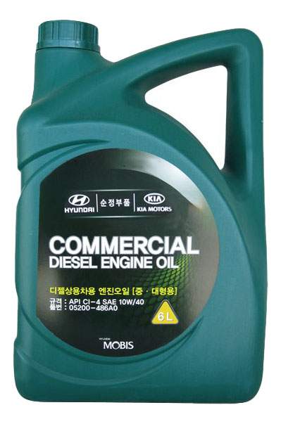 Моторное масло Hyundai Commercial Diesel 10W-40 CI-4, 6л