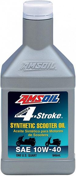Масло моторное AMSOIL 4Т Formula 4-stroke Synthetic Scooter Oil 10W-40 (0,946л)