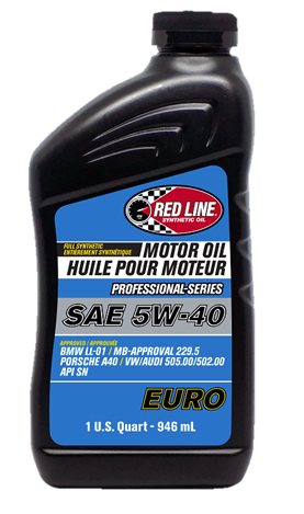 Моторное масло REDLINE OIL 5W-40 PROFESSIONAL-SERIES EURO, 0.95л
