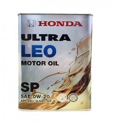 Моторное масло Honda Ultra LEO SP 0W-20, 4л