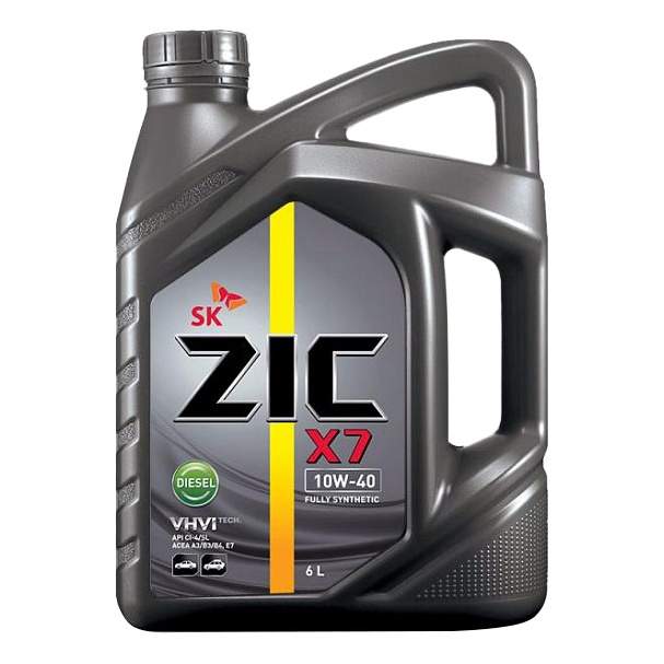 Моторное масло ZIC X7 DIESEL 10W-40, 6л
