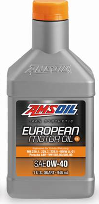 Моторное масло AMSOIL European Car Formula SAE 0W-40 Classic ESP Synthetic Motor Oil, 0.946л