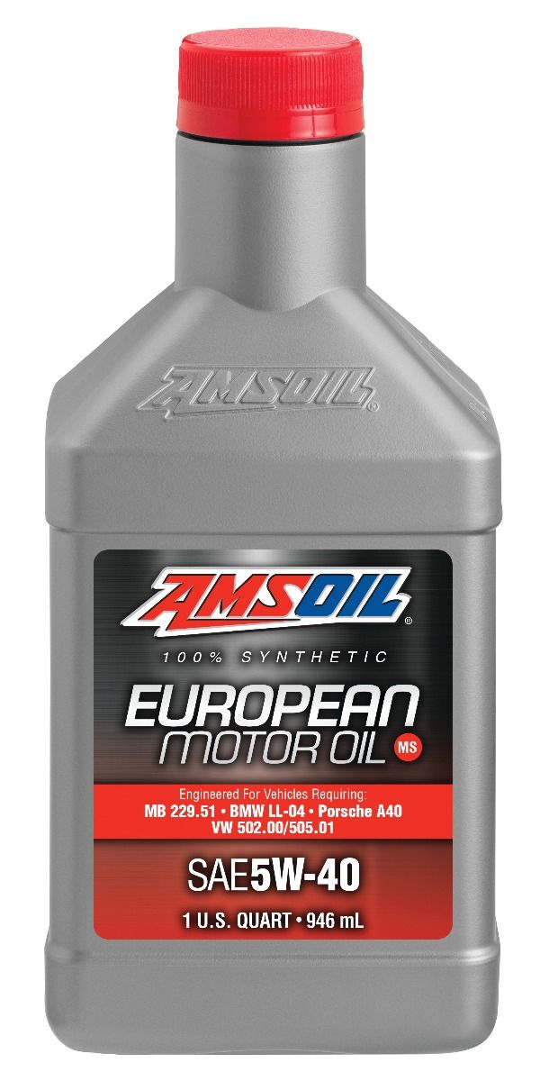 Моторное масло AMSOIL European Car Formula SAE 5W-40 Improved ESP Synthetic Motor Oil, 0.946л