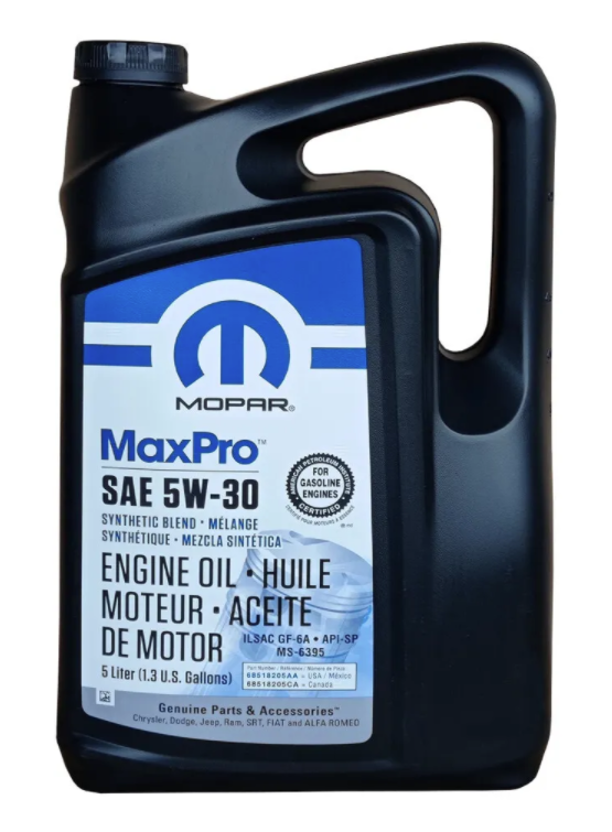 Моторное масло Mopar MaxPro 5W-30 SP, 5л