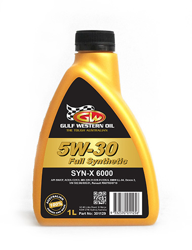 Моторное масло GULF WESTERN Syn-X 6000 Full Syn 5W-30 SN/CF, 1л