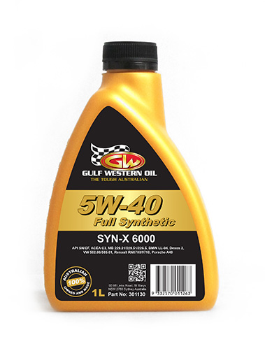 Моторное масло GULF WESTERN Syn-X 6000 Full Syn 5W-40 SN/CF, 1л