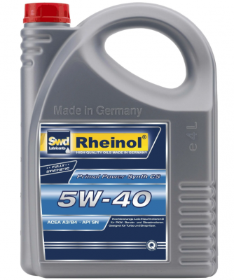 Моторное масло Swd Rheinol Primol Power Synth. CS 5W-40 A3/B4, 4л
