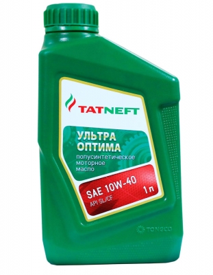 Моторное масло Tatneft Ультра Оптима 10W-40 SL, 1л