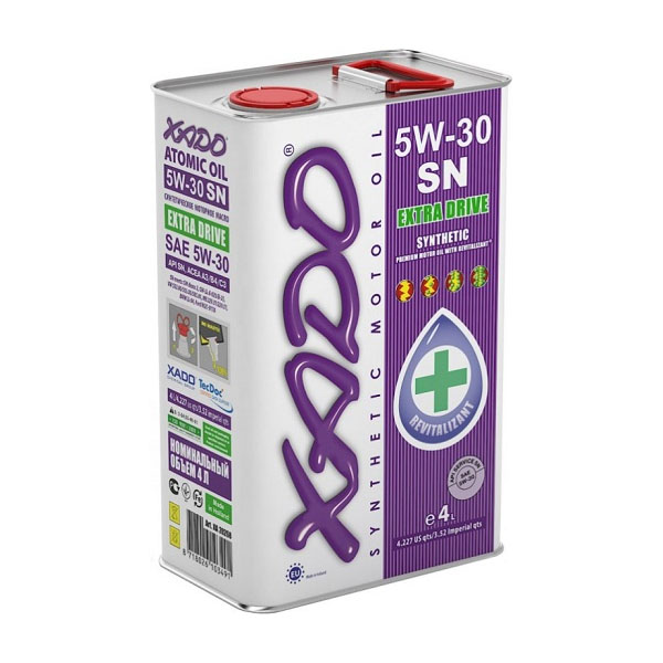 Моторное масло XADO Atomic Oil Extra Drive 5W-30 SN, 4л