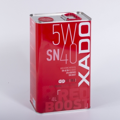 Моторное масло XADO Red Boost 5W-40 SN, 4л