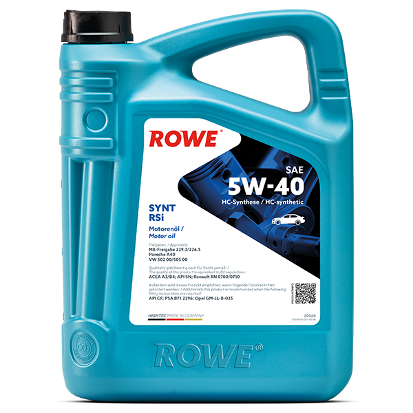 Моторное масло ROWE HIGHTEC SYNT RSi SAE 5W-40, 5л