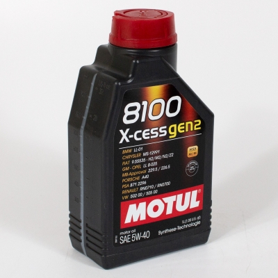 Моторное масло Motul 8100 X-CESS 5W-40 GEN2, 1л