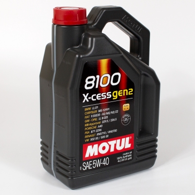 Моторное масло Motul 8100 X-CESS 5W-40 GEN2, 4л