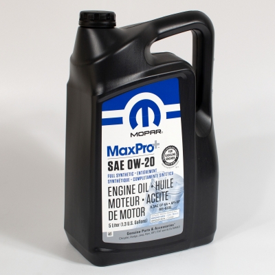 Моторное масло Mopar MaxPro+ 0W-20 SP, 5л